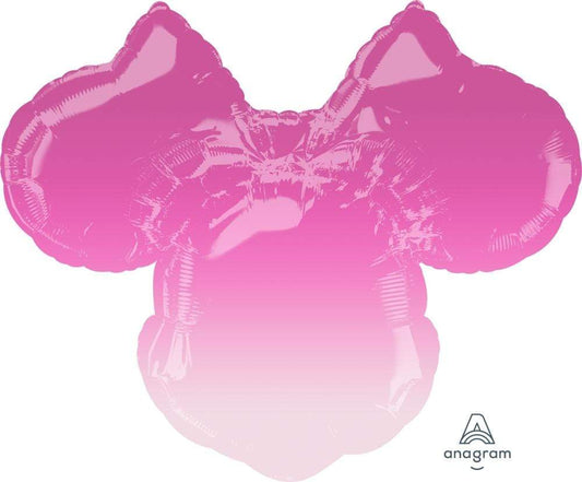 Anagram Mylar & Foil Minnie Mouse Forever Ombre 28″ Foil Balloon