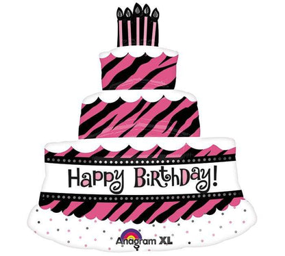 Anagram Mylar & Foil Oh So Fabulous Triple Layer Cake 28″ Foil Balloon