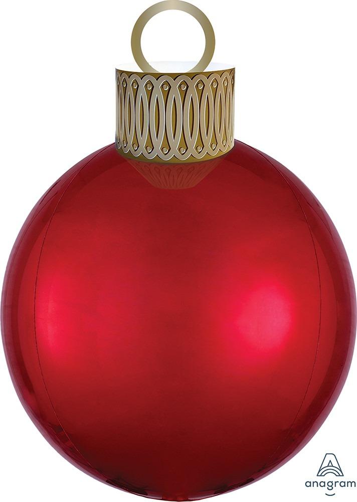Anagram Mylar & Foil Red Orbz Ornament Kit 20″ Balloon
