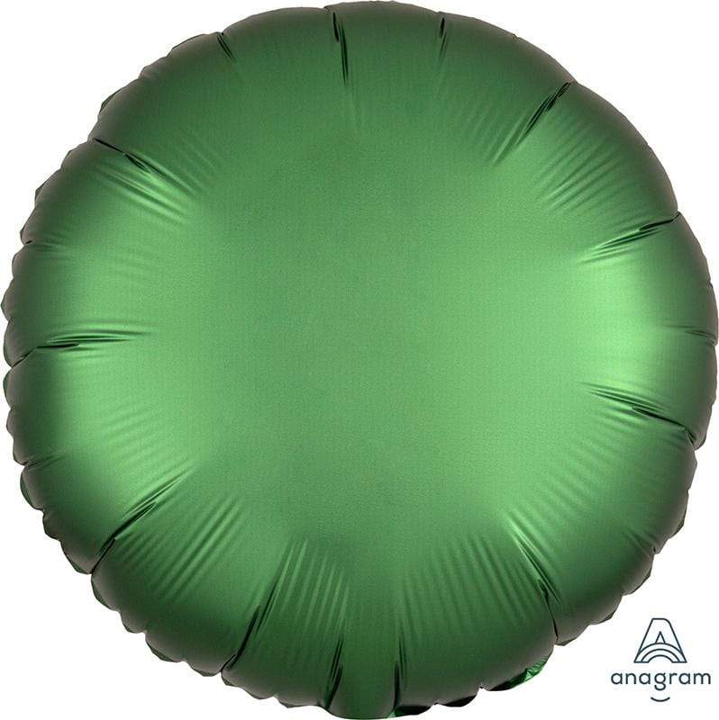 Anagram Mylar & Foil Satin Luxe™ Emerald Circle 18″ Balloon