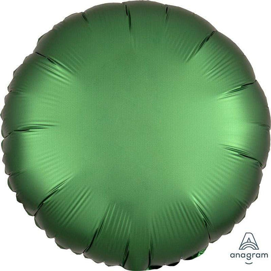 Anagram Mylar & Foil Satin Luxe™ Emerald Circle 18″ Balloon