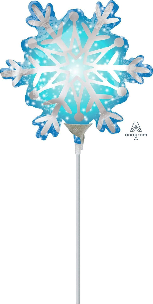 Anagram Mylar & Foil Satin Snowflake 11″ Balloon (requires heat-sealing)