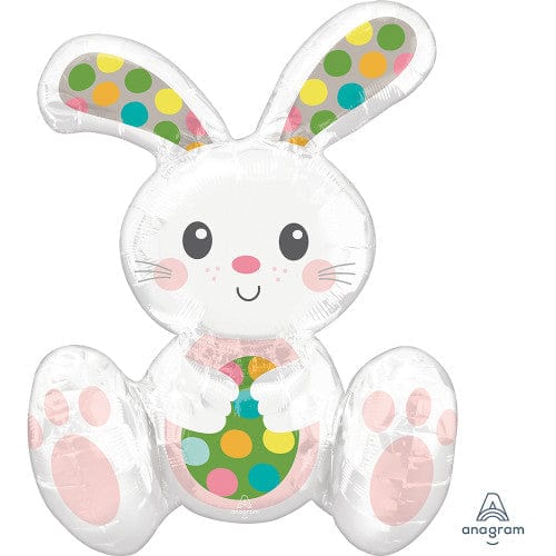 Anagram Mylar & Foil Sitting Easter Bunny 20″ Balloon