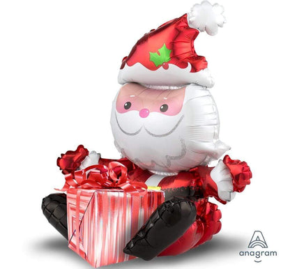 Anagram Mylar & Foil Sitting Santa 21"