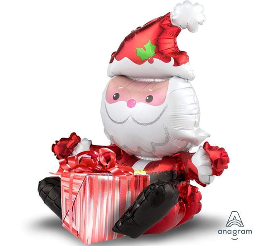 Anagram Mylar & Foil Sitting Santa 21"