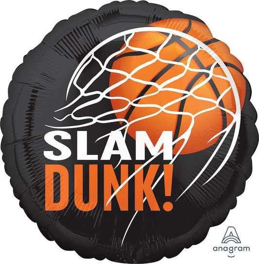 Anagram Mylar & Foil Slam Dunk Basketball 18″ Balloon