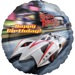 Anagram Mylar & Foil Speed Racer Birthday 18″ Balloon