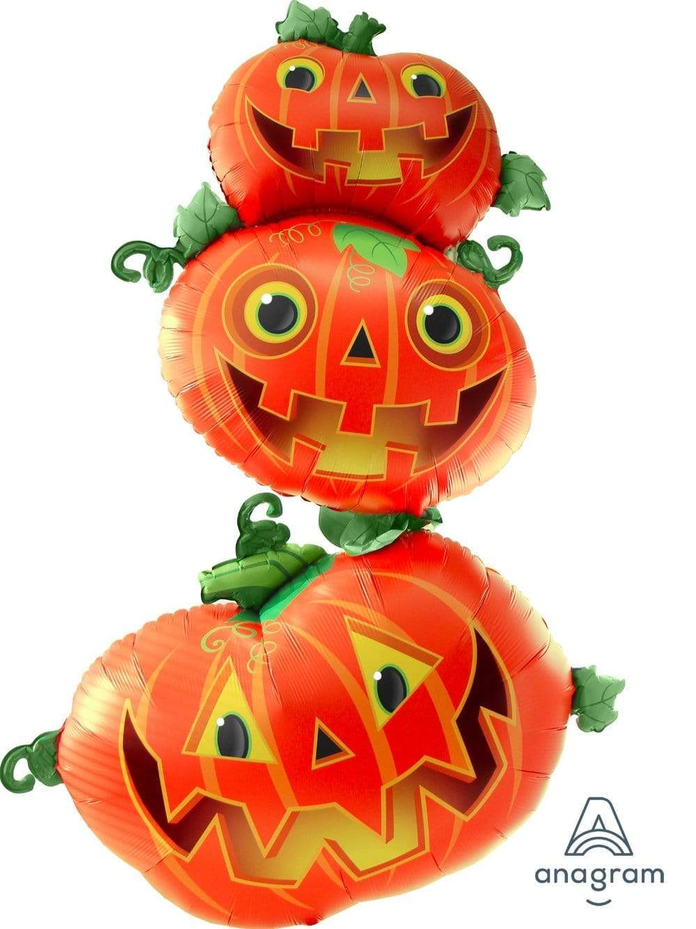 Anagram Mylar & Foil Stacking Jack-O'-Lantern Pumpkins 61″ Balloon
