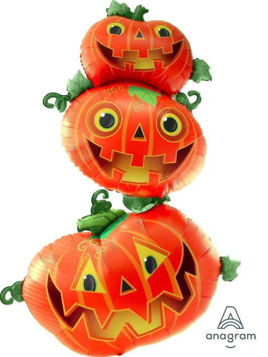 Anagram Mylar & Foil Stacking Jack-O'-Lantern Pumpkins 61″ Balloon