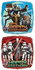 Anagram Mylar & Foil Star War Rebels Happy Birthday 18″ Balloon