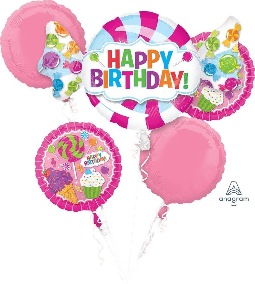 Anagram Mylar & Foil Sweet Shop Birthday Balloon Bouquet