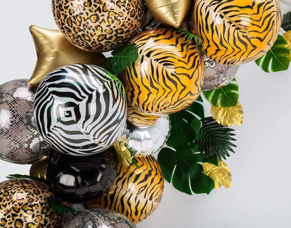 Anagram Mylar & Foil Tiger Animal Print 16″ Orbz Balloon