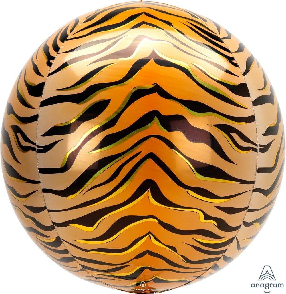Anagram Mylar & Foil Tiger Animal Print 16″ Orbz Balloon