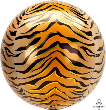 Anagram Mylar & Foil Tiger Animal Print 16″ Orbz Balloon