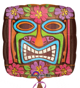 Anagram Mylar & Foil Tiki Time Head 18″ Balloon