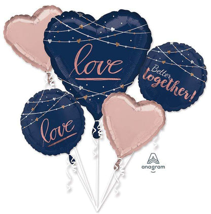 Anagram Navy Wedding Balloon Boquet