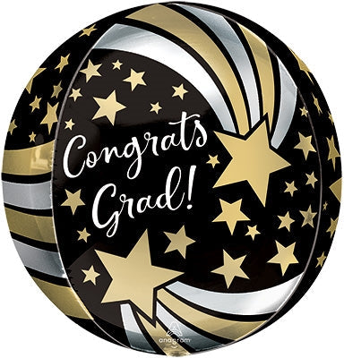 16" Orbz - Congrats Grad Shooting Stars - Anagram