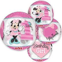 15" Orbz - Mouse 1st Birthday Clear - Anagram