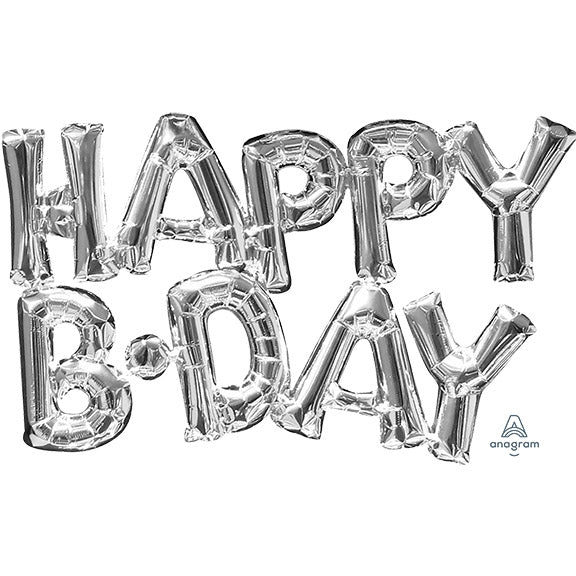Happy B-Day - Silver - Anagram