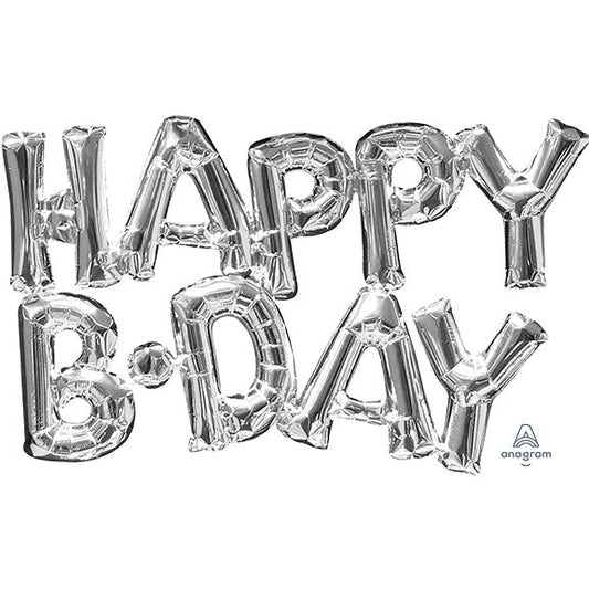 Happy B-Day - Silver - Anagram