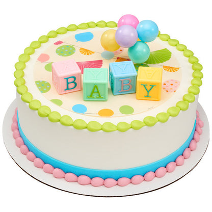 B-A-B-Y Blocks Cake Kit by DecoPac from Instaballoons