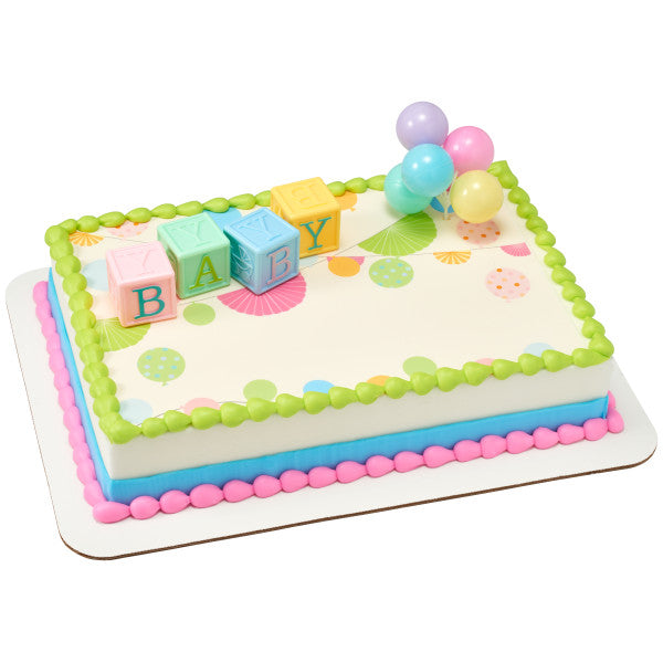 B-A-B-Y Blocks Cake Kit by DecoPac from Instaballoons