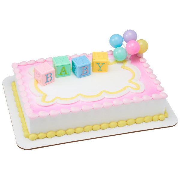 B-A-B-Y Blocks Cake Kit by DecoPac from Instaballoons