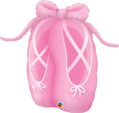 Ballerina Ballet Slippers 35″ Foil Balloon by Qualatex from Instaballoons