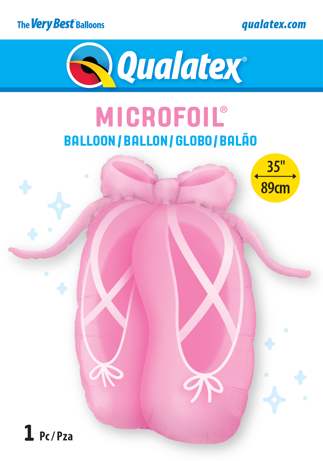 Ballerina Ballet Slippers 35″ Foil Balloon by Qualatex from Instaballoons