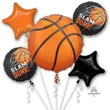 Balloon Bouquet - Basketball Slam Dunk (5ct) - Anagram
