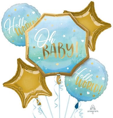 Balloon Bouquet - Oh Baby - Blue - Anagram