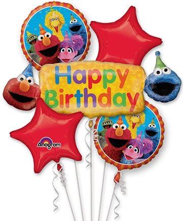 Balloon Bouquet - Sesame Street Birthday Fun - Anagram