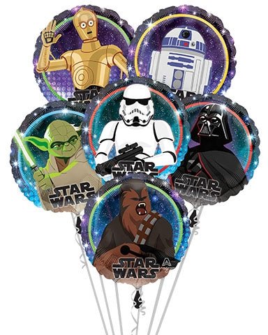 Balloon Bouquet - Star Wars Galaxy Foil (6ct) - Anagram