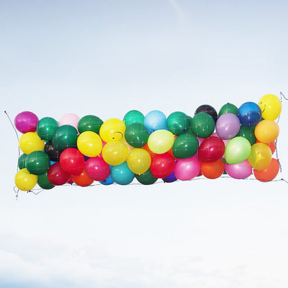 Balloon Net Pre-Strung™ (20ft x 7ft) - Silver Rainbow