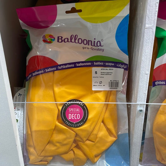 Balloonia Latex Goldenrod 36″ Latex Balloons (5 count)