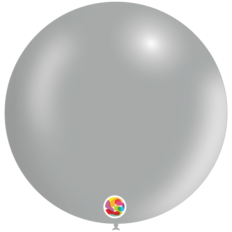 Balloonia Latex Grey  36″ Latex Balloons (5 count)