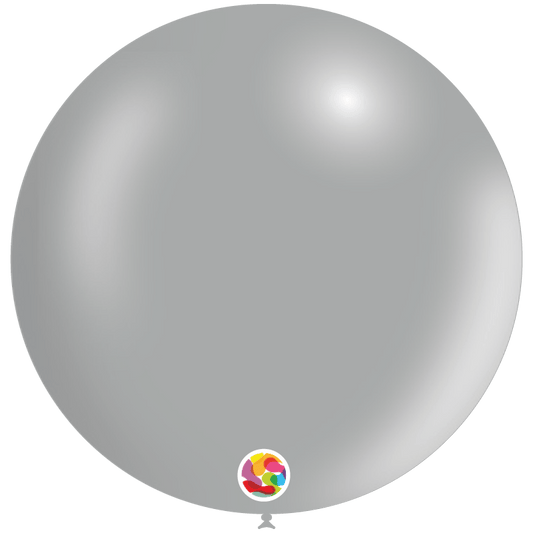 Balloonia Latex Grey  36″ Latex Balloons (5 count)