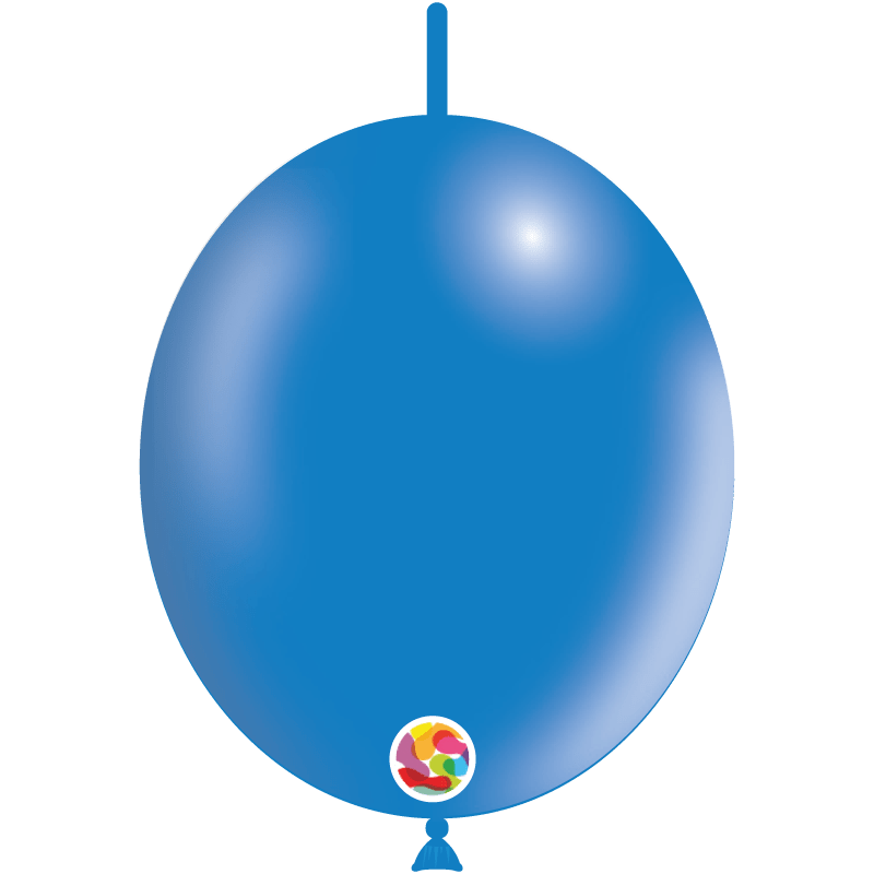 Balloonia Latex Metallic Blue Deco-Link 12″ Latex Balloons (100 count)