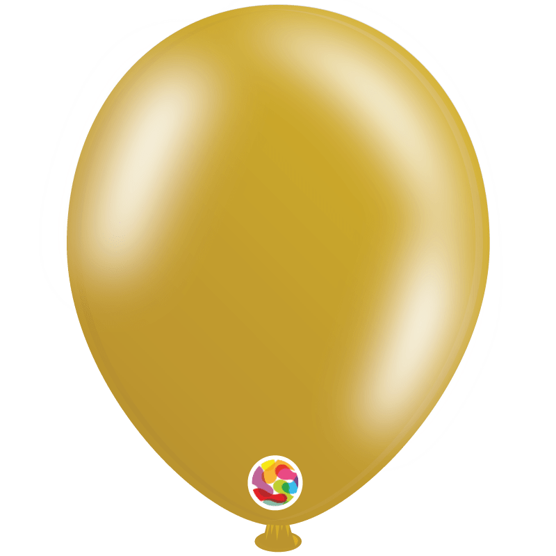 Balloonia Latex Metallic Gold 12″ Latex Balloons (50 count)