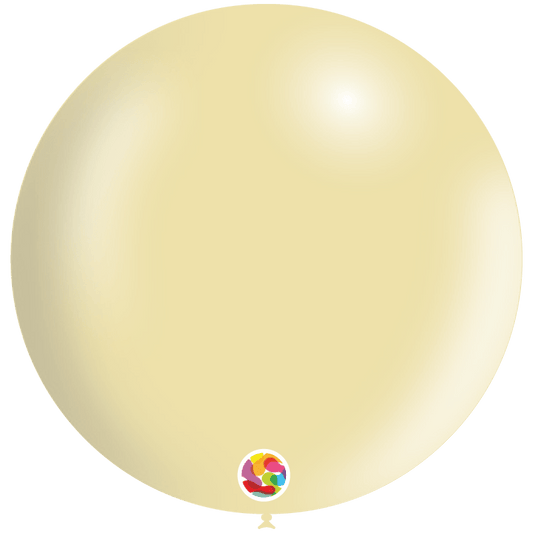 Balloonia Latex Metallic Ivory 36″ Latex Balloons (5 count)