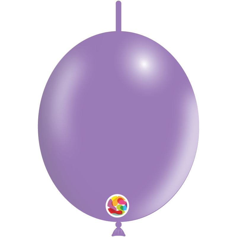 Balloonia Latex Metallic Lavender Deco-Link 12″ Latex Balloons (100 count)