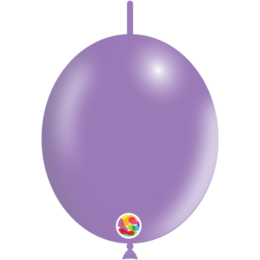 Balloonia Latex Metallic Lavender Deco-Link 12″ Latex Balloons (100 count)