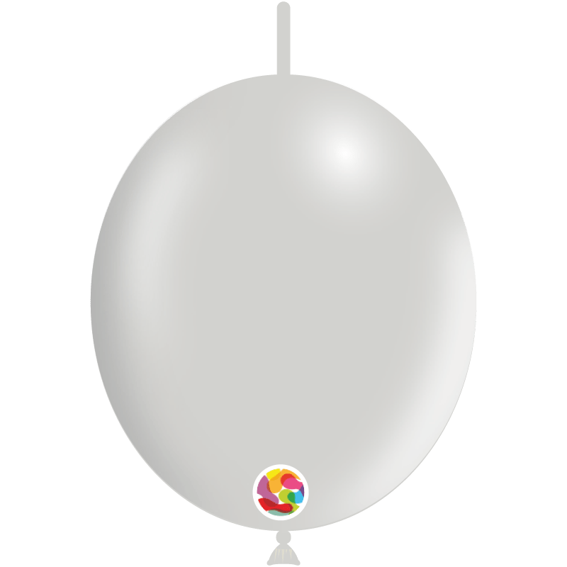 Balloonia Latex Metallic Pearl Deco-Link 12″ Latex Balloons (100 count)