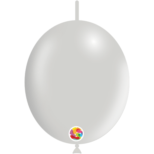 Balloonia Latex Metallic Pearl Deco-Link 12″ Latex Balloons (100 count)