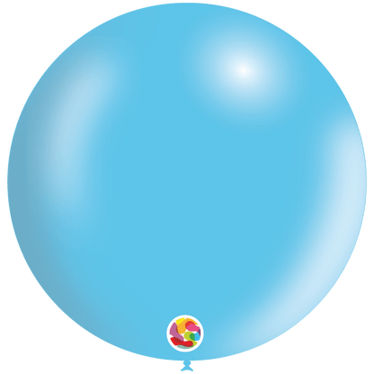 Balloonia Latex Metallic Sky Blue 24″ Latex Balloons (5 count)