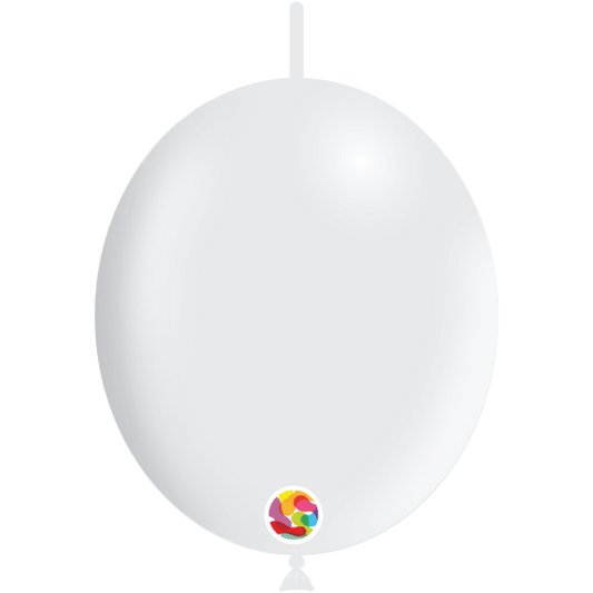 Balloonia Latex White Deco-Link 12″ Latex Balloons (100 count)