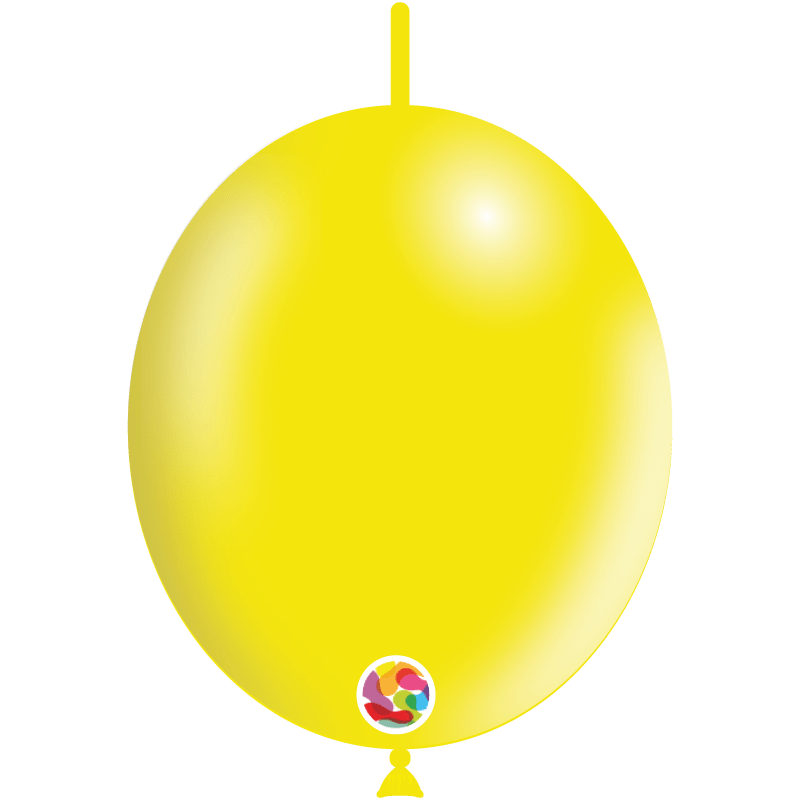 Balloonia Latex Yellow Lemon Deco-Link 12″ Latex Balloons (100 count)
