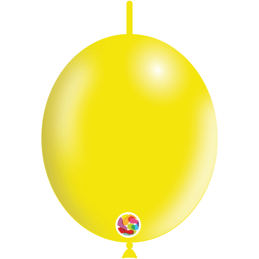 Balloonia Latex Yellow Lemon Deco-Link 12″ Latex Balloons (100 count)