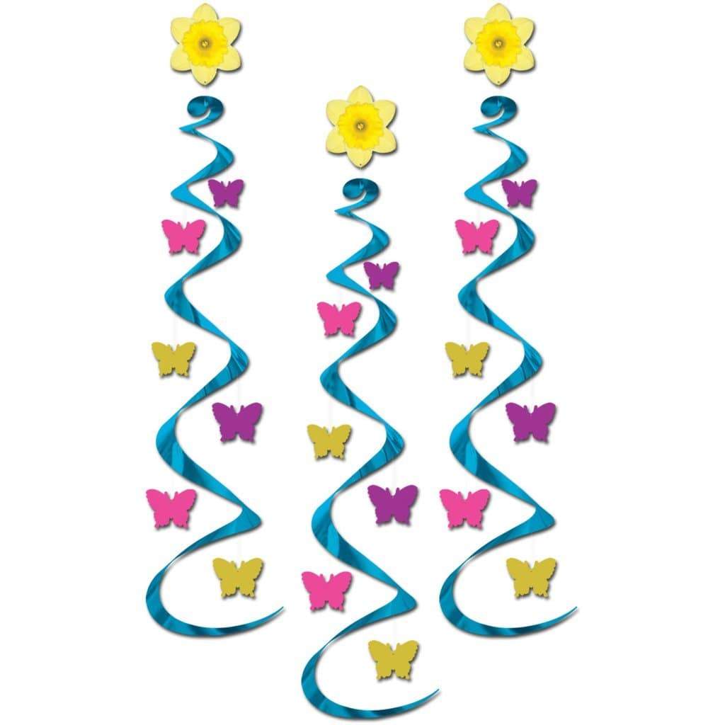 Beistle Butterfly Whirls Decorations (3 count)