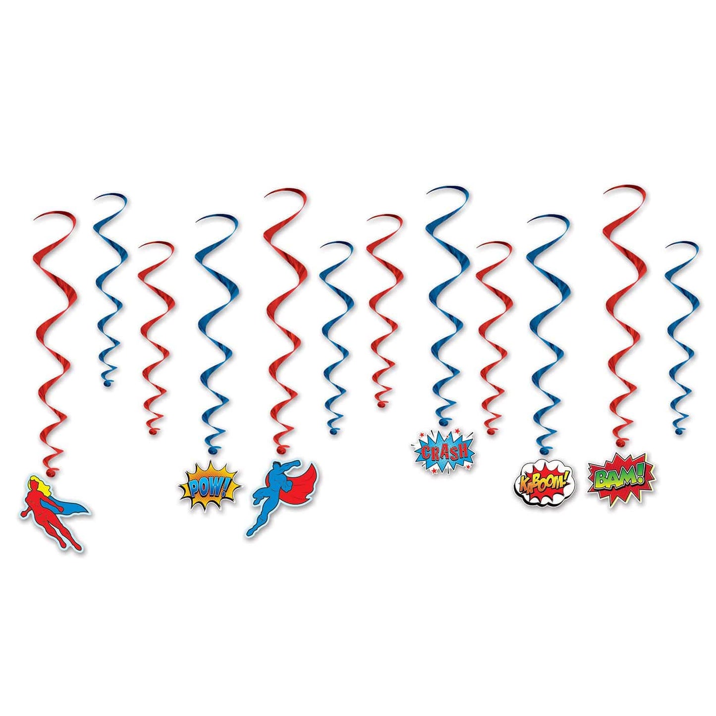 Beistle Party Supplies Hero Whirls Swirl Decoration Kit (6 count)
